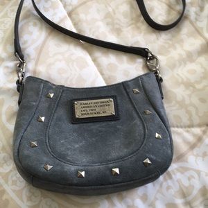 Harley Davidson distressed suede Purse